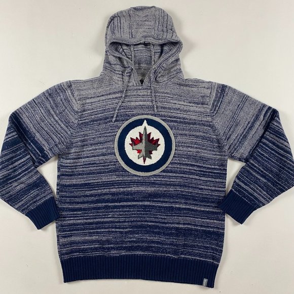 Bruzer Other - Winnipeg Jets Hooded Knit Sweater Adult Large Hockey NHL Hoodie Bruzer